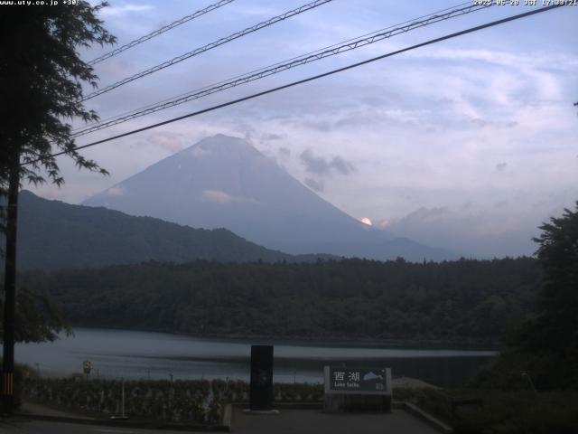 西湖からの富士山