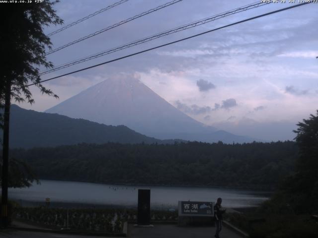 西湖からの富士山