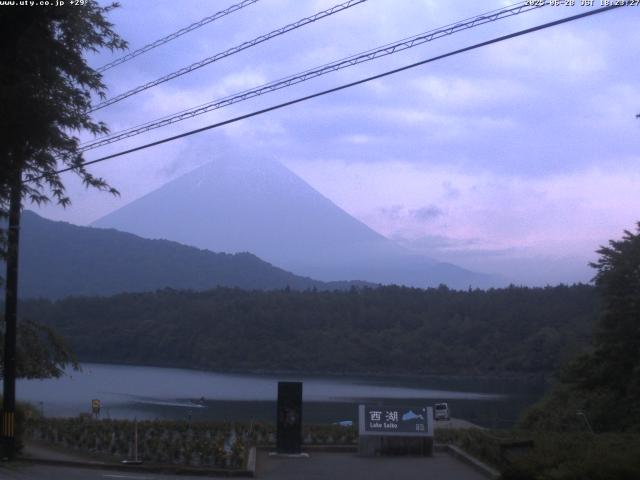 西湖からの富士山