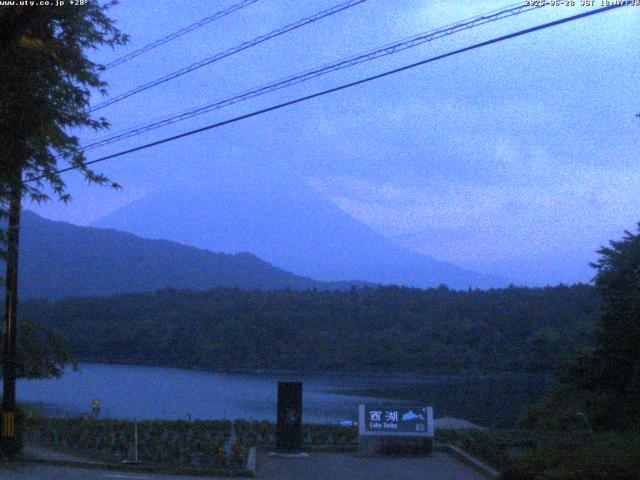 西湖からの富士山