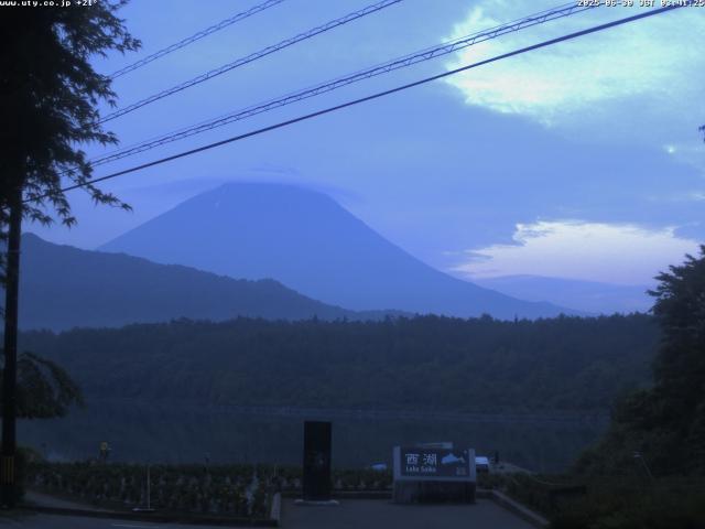 西湖からの富士山