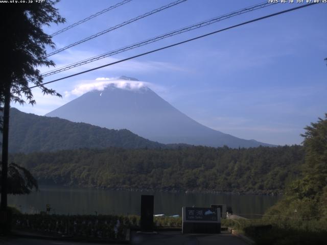 西湖からの富士山