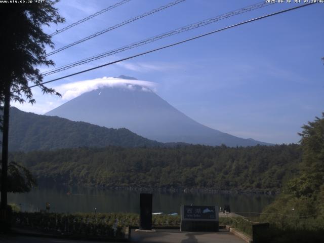 西湖からの富士山