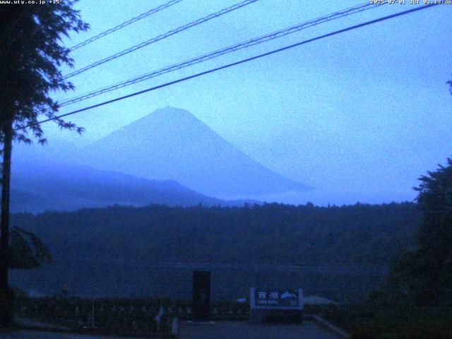 西湖からの富士山