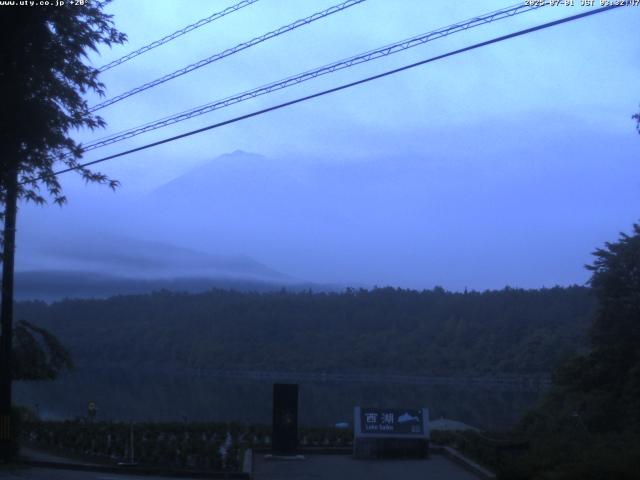 西湖からの富士山