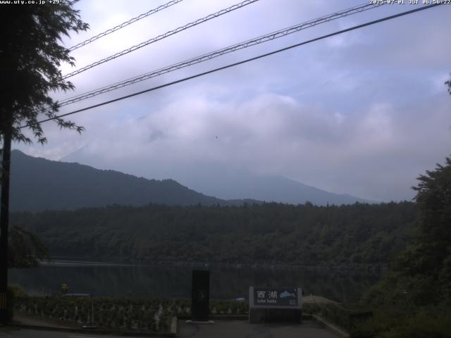 西湖からの富士山