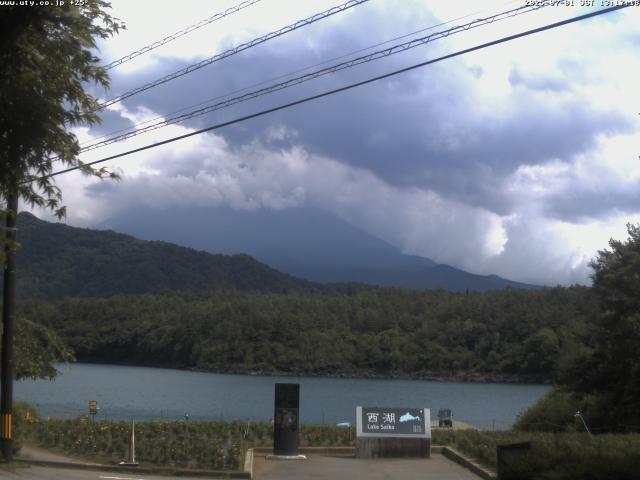 西湖からの富士山