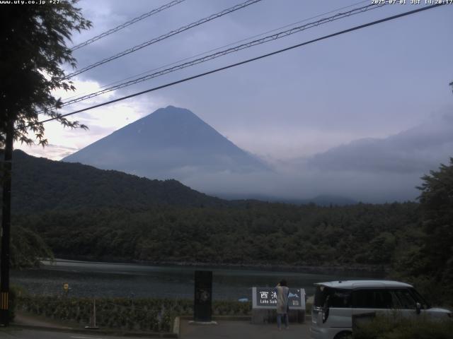 西湖からの富士山
