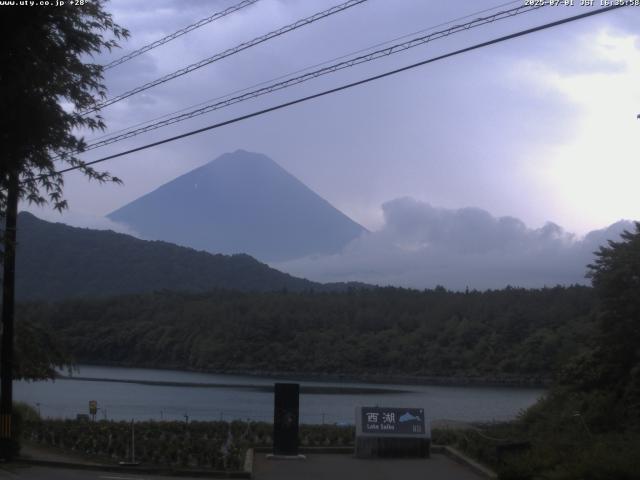 西湖からの富士山