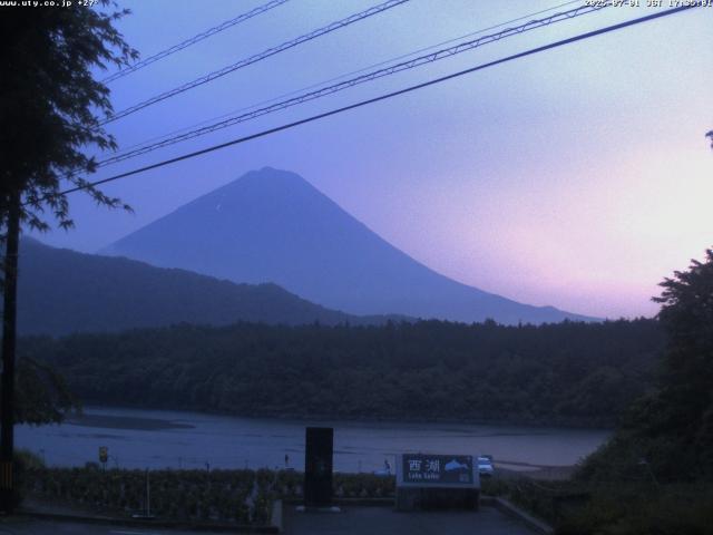 西湖からの富士山