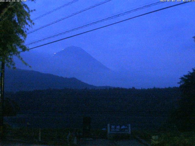 西湖からの富士山