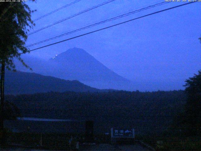 西湖からの富士山