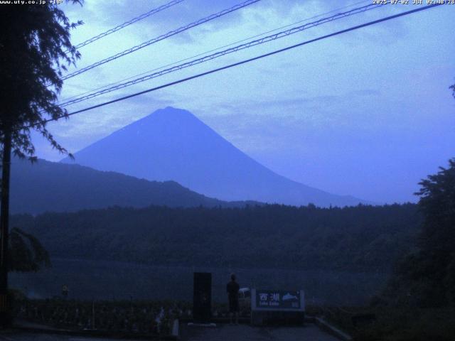 西湖からの富士山