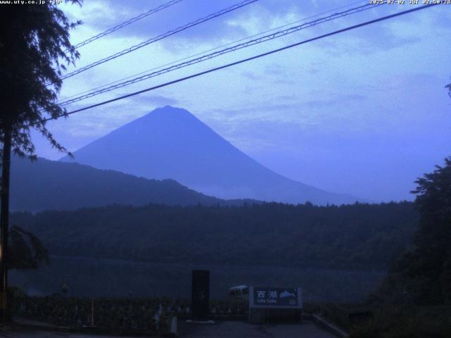 西湖からの富士山