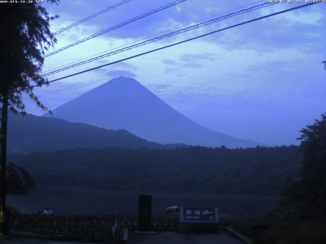 西湖からの富士山