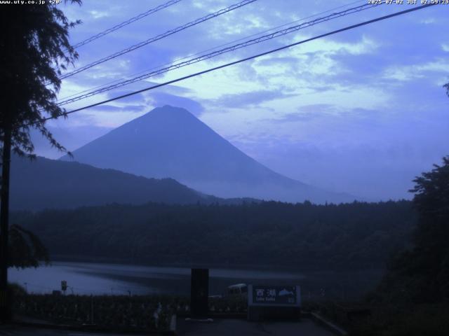 西湖からの富士山