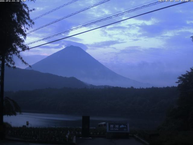 西湖からの富士山