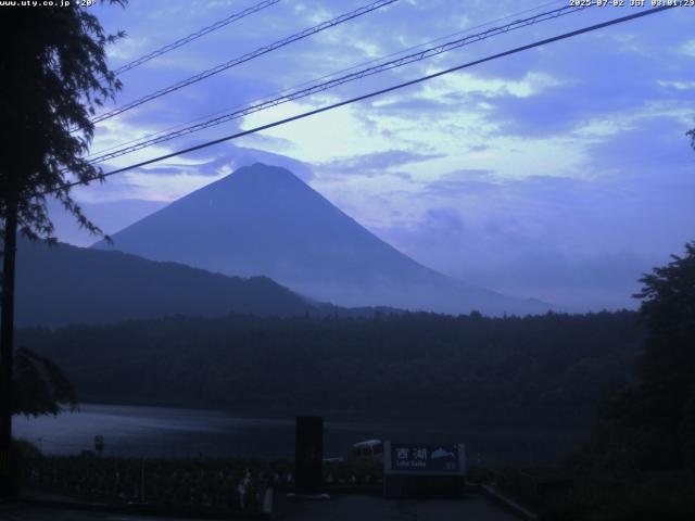 西湖からの富士山