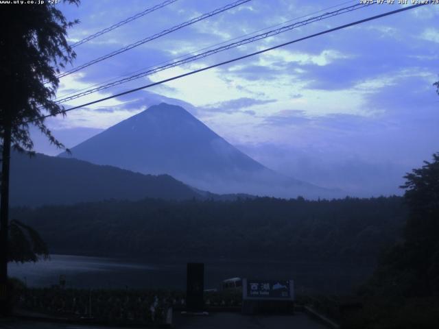 西湖からの富士山