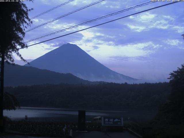 西湖からの富士山