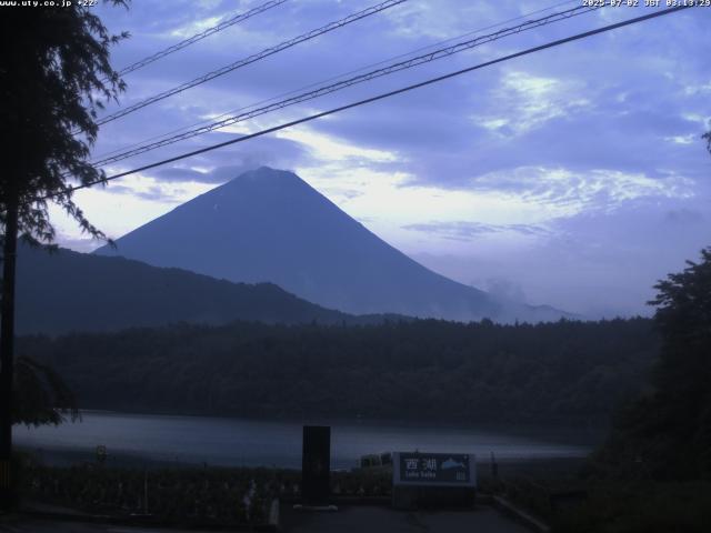 西湖からの富士山
