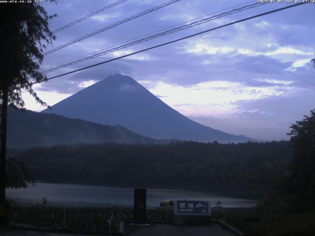 西湖からの富士山