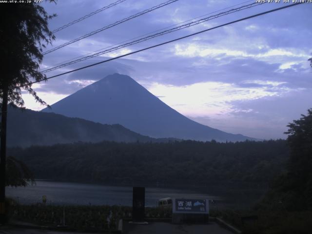 西湖からの富士山