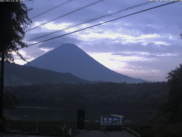 西湖からの富士山