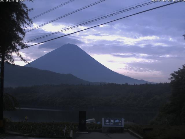 西湖からの富士山