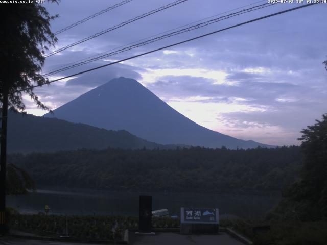 西湖からの富士山