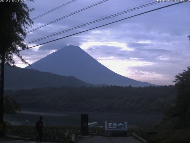 西湖からの富士山