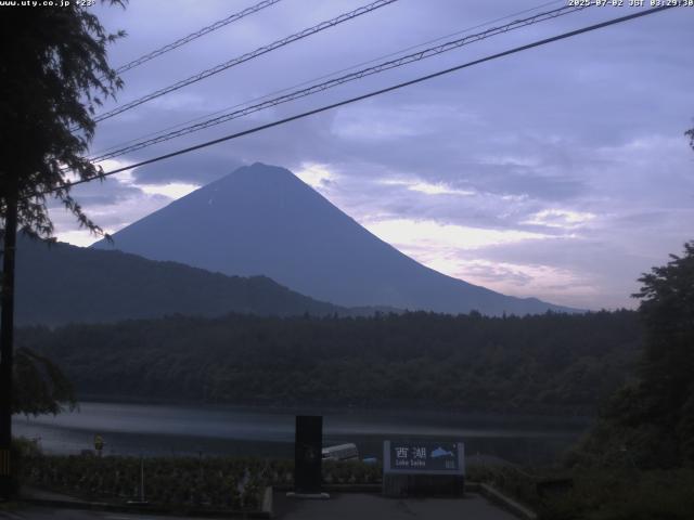 西湖からの富士山