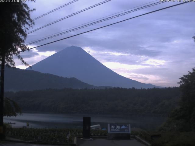 西湖からの富士山