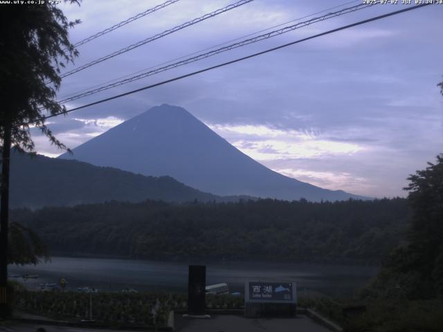 西湖からの富士山