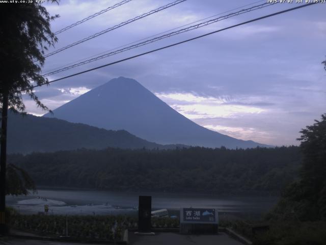 西湖からの富士山