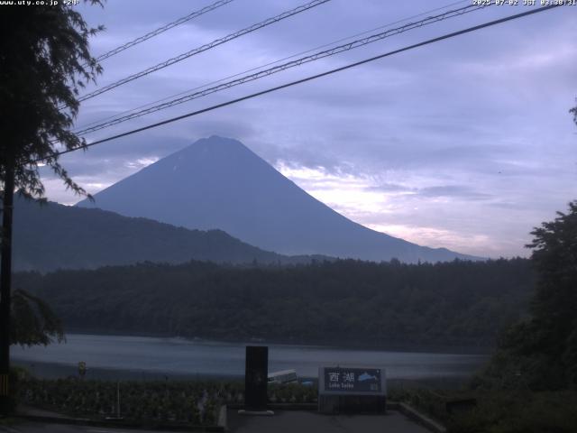 西湖からの富士山