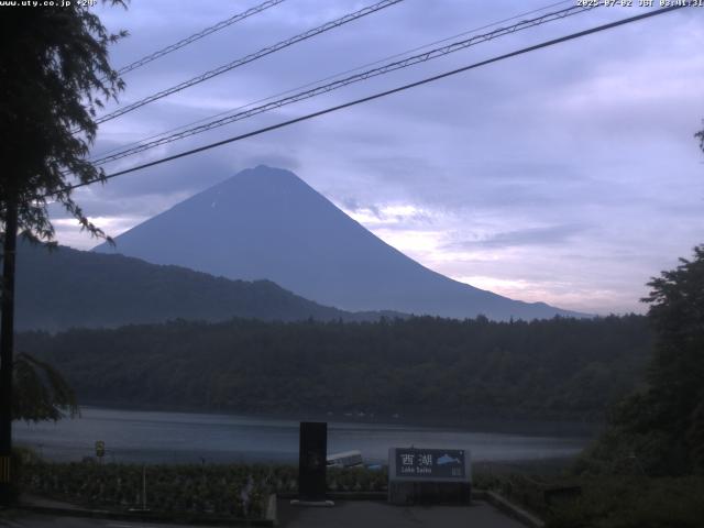西湖からの富士山