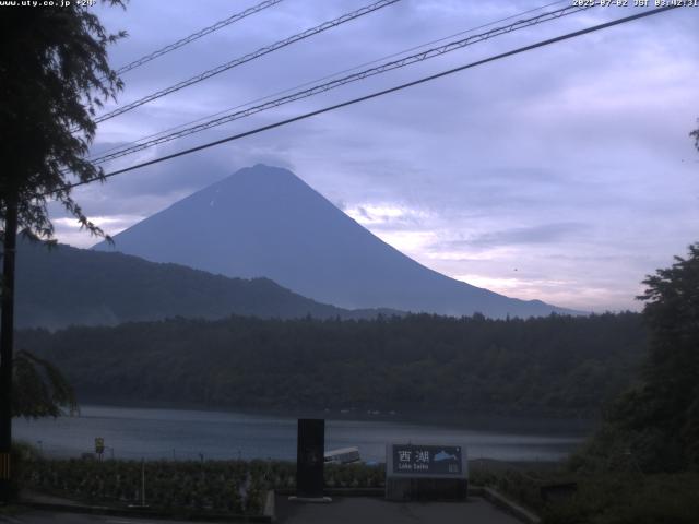 西湖からの富士山