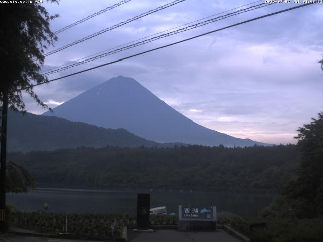 西湖からの富士山