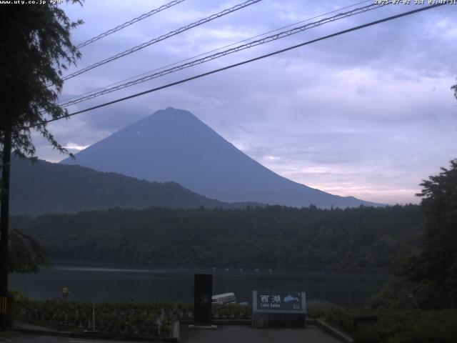 西湖からの富士山
