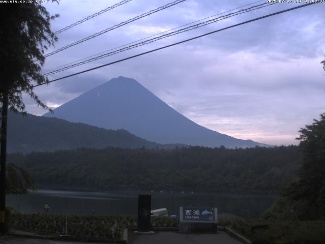 西湖からの富士山
