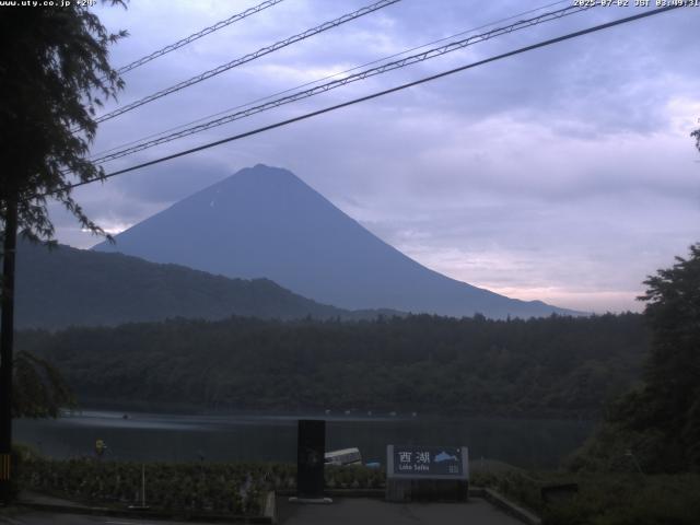 西湖からの富士山