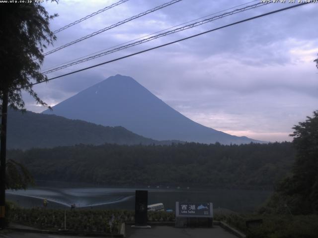 西湖からの富士山