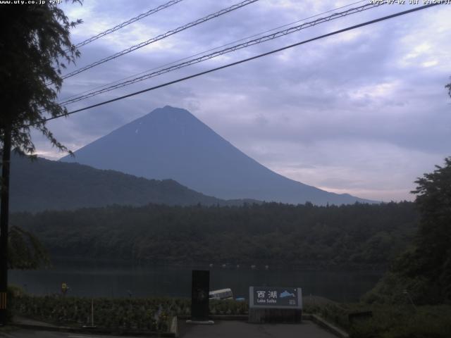 西湖からの富士山