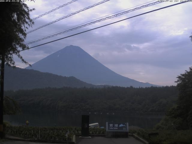 西湖からの富士山