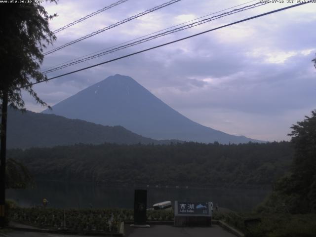 西湖からの富士山