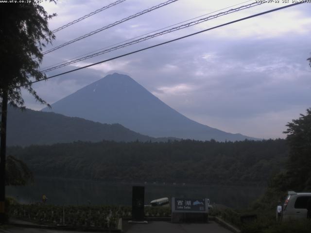 西湖からの富士山
