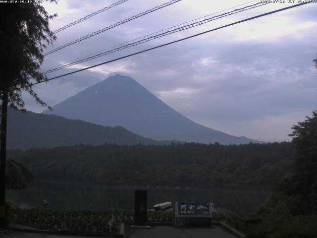 西湖からの富士山