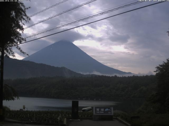 西湖からの富士山