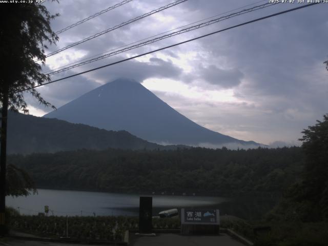 西湖からの富士山